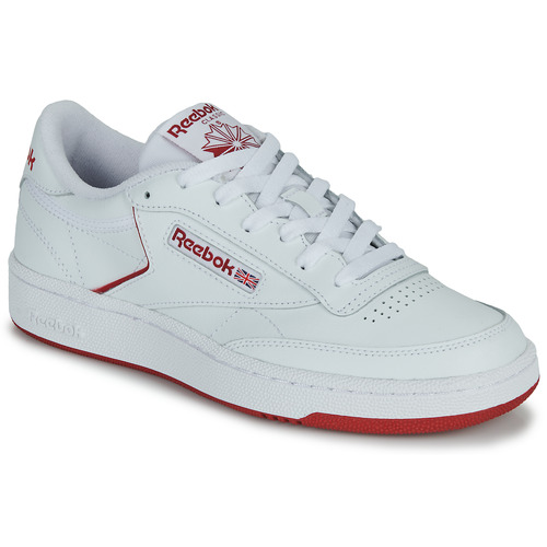 Chaussures Baskets basses Reebok sneakers Classic CLUB C 85 Blanc / Rouge