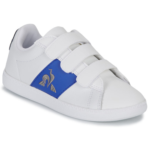 Chaussures Enfant Baskets basses Malles / coffres de rangements COURTCLASSIC PS Blanc / Bleu