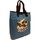 Sacs Femme Cabas / Sacs shopping tissu Lacoste Grand sac cabas épaule  - Bleu Multicolore