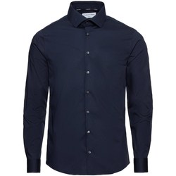 Vêtements Homme Chemises manches longues Calvin Klein linen Jeans K10K108229 Bleu
