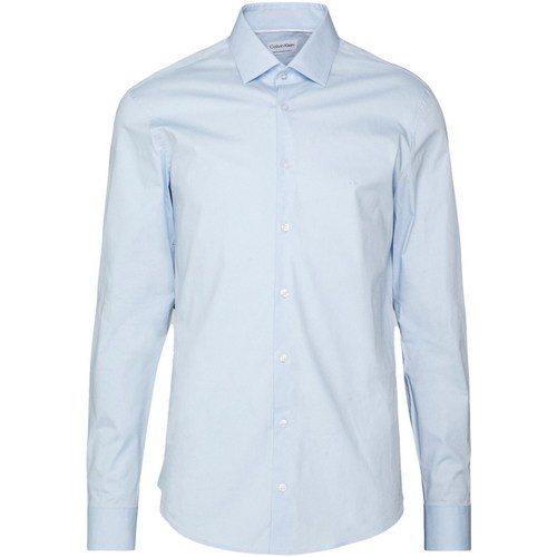 Vêtements Homme Chemises manches longues Calvin Klein polo JEANS K10K108229 Bleu