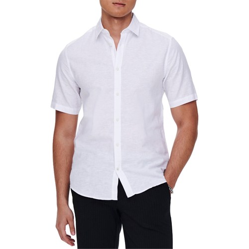 Vêtements Homme Chemises manches courtes Only & Sons  22009885 Blanc