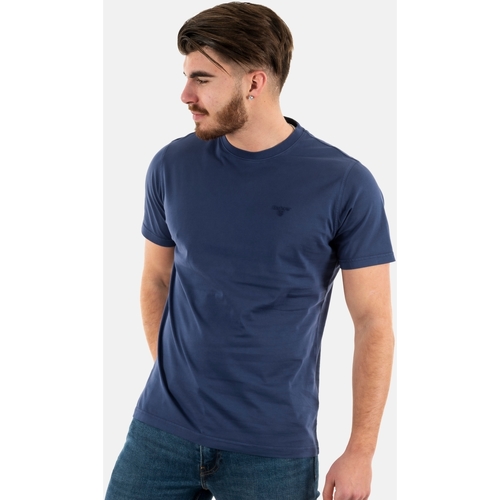 Vêtements Homme T-shirts manches longues Barbour mts0994 Bleu