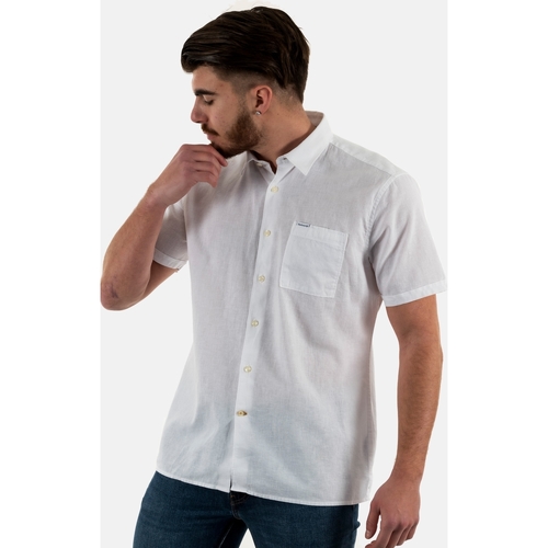 Vêtements Homme Chemises manches courtes Barbour msh5093 Blanc