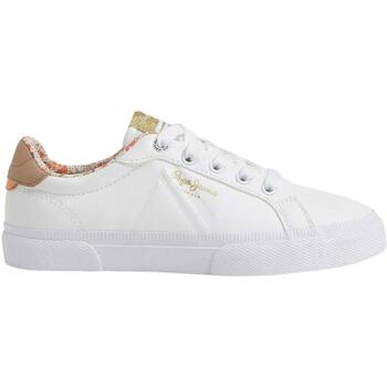 Chaussures Fille Baskets basses Pepe Colour JEANS  Blanc