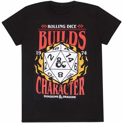 Vêtements T-shirts manches longues Dungeons & Dragons Builds Character Noir