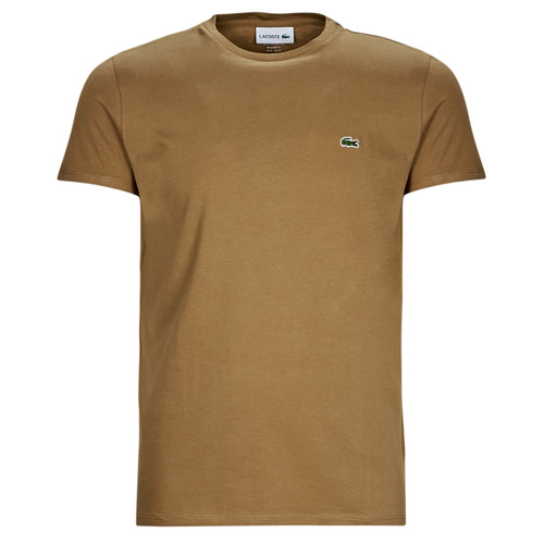 Vêtements Homme Nike logo-embroidered cotton T-shirt Lacoste TH6709-SIX Beige
