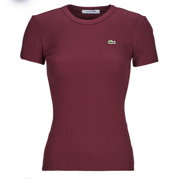 Vêtements Femme T-shirts manches courtes Lacoste TF5538-YUP Bordeaux