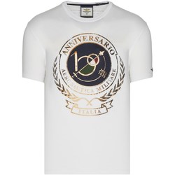 Vêtements men T-shirts manches courtes Aeronautica Militare 231TS2118J594 T-Shirt/Polo men crème Beige