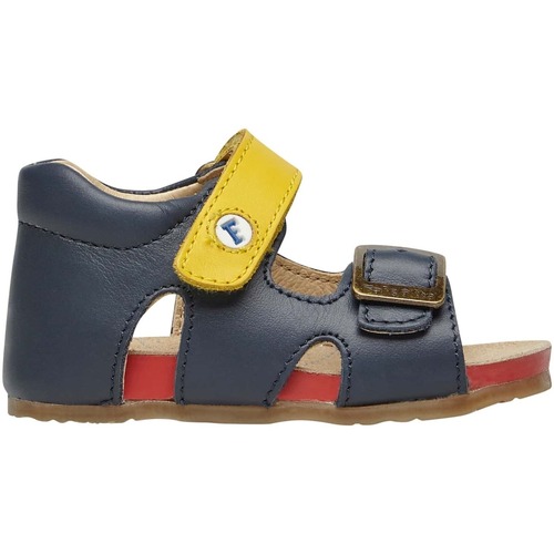 Chaussures Sandales En Cuir Gory Falcotto Sandales en cuir de veau ciré BEA Bleu