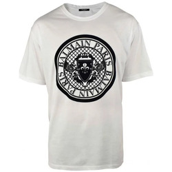 Vêtements Homme T-shirts & Polos Balmain Couture T-shirt Blanc