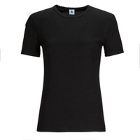Vêtements Femme T-shirts manches courtes Petit Bateau MC POINTE COCOTTE Noir