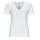 Vêtements Femme T-shirts manches courtes Petit Bateau MC COL V Blanc