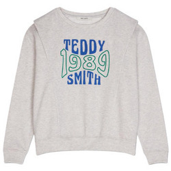 Vêtements Fille Sweats Teddy Smith SWEATSHIRT S-PAMY JUNIOR - WHITE MELANGE - 12 ans Multicolore