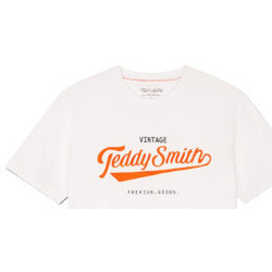 Vêtements Garçon T-shirts manches courtes Teddy Smith TEE SHIRT GOJO MC JR - Blanc - 10 ans Blanc