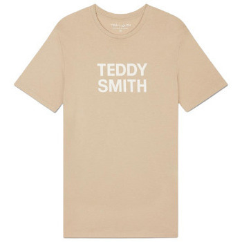 Vêtements Homme T-shirts & Polos Teddy Smith TEE SHIRT TICLASS BASIC MC - BEIGE DUNE - M Multicolore