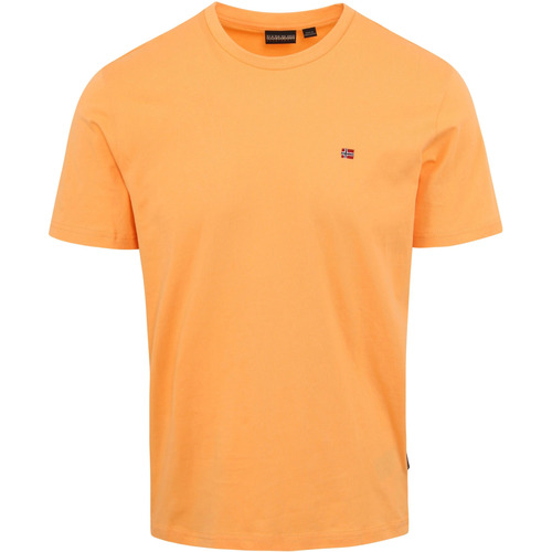 Vêtements Homme embroidered Ami de Coeur shirt Napapijri T-shirt Salis Orange Orange