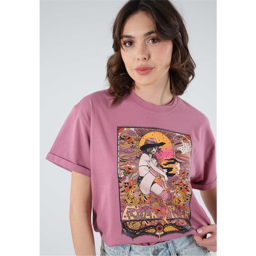 Vêtements Femme T-Shirt Manche Courte Vector Graphic Deeluxe T-Shirt MANALIA Rose