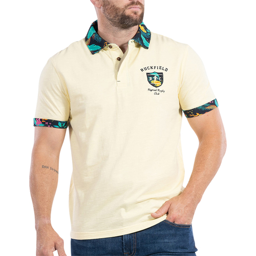Vêtements Homme Рубашка с коротким рукавом polo ralph lauren Ruckfield Polo en maille piquée Jaune
