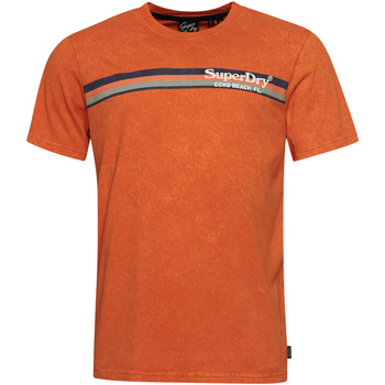 Vêtements Homme T-shirts manches courtes Superdry T-shirt  Vintage Venue denim co rust orange
