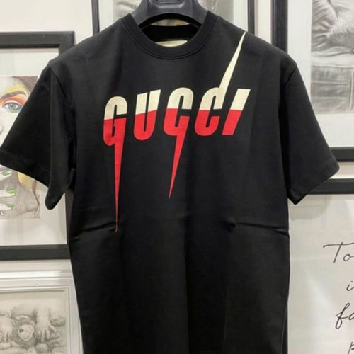Vêtements Homme T-shirts manches courtes Interlocking Gucci T shirt Interlocking Gucci blade Taille L Noir