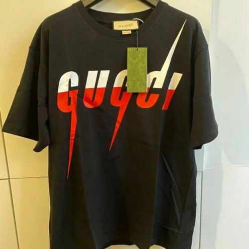 Vêtements Homme T-shirts manches courtes Gucci gucci white art deco screener sneakers Noir
