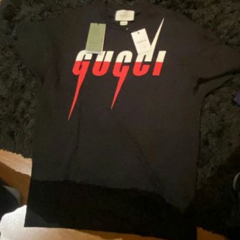 Vêtements Homme T-shirts manches courtes Gucci T-shirt Gucci Noir