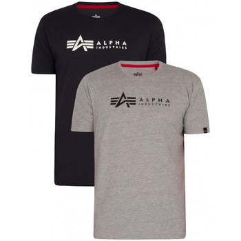 Vêtements Homme T-shirts & Polos Alpha Pack de 2 Multicolore