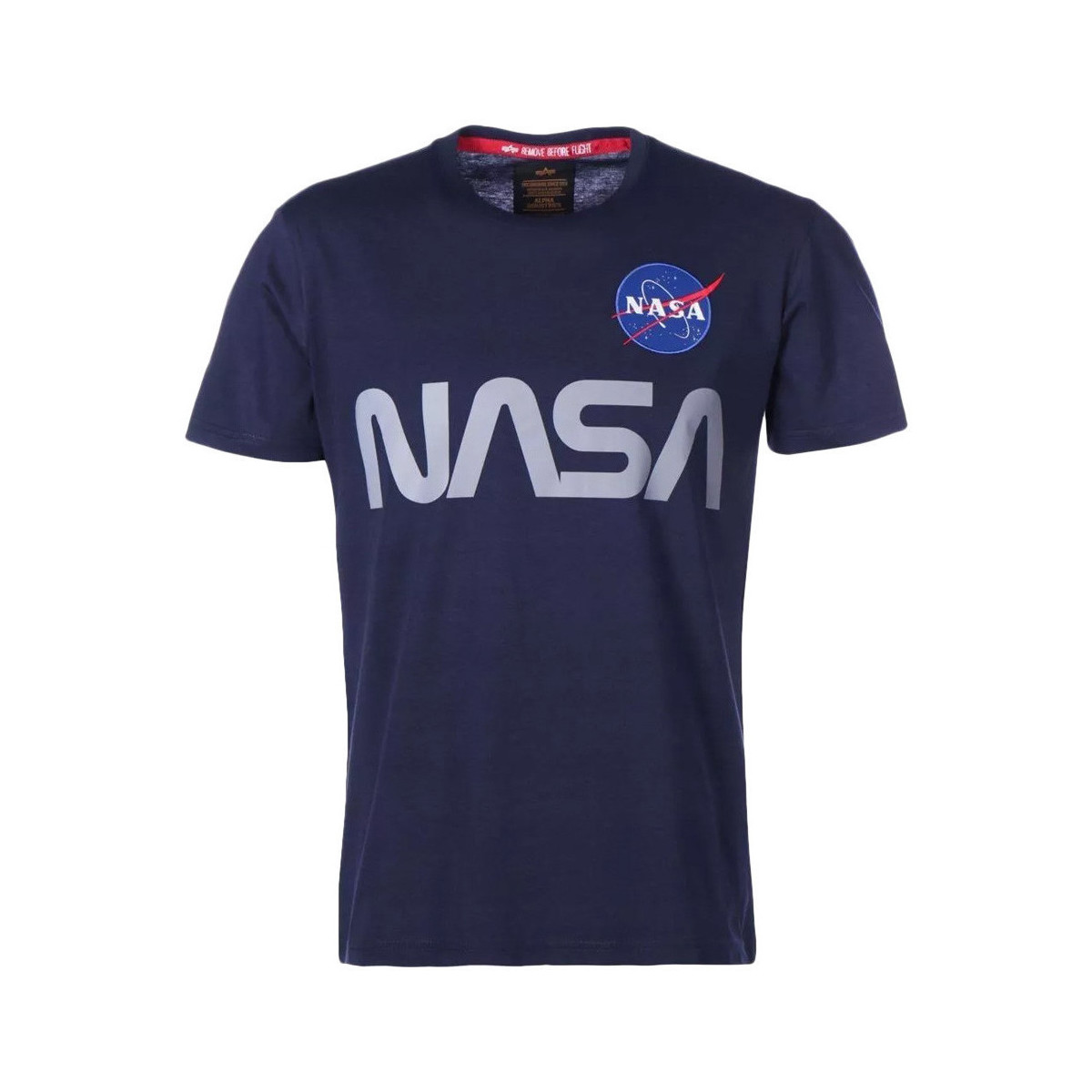 Vêtements Homme T-shirts & Polos Alpha NASA REFLECTIVE Bleu