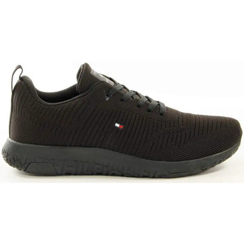 Chaussures Homme Baskets basses Tommy Jeans Corporate knit rib runner Noir