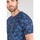 Vêtements Homme T-shirts & Polos Le Temps des Cerises T-shirt conit à motif feuilles Bleu