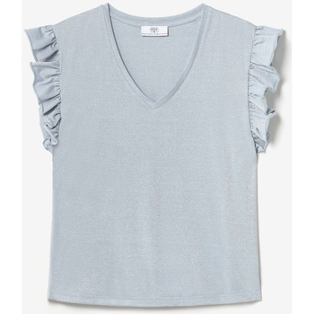 Vêtements Femme T-shirts & Polos Le Temps des Cerises Top ryls bleu ciel irisé Gris