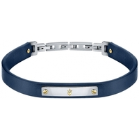 Montres & Bijoux Homme Bijoux Maserati bracelet homme cuir bleu / acier Multicolore