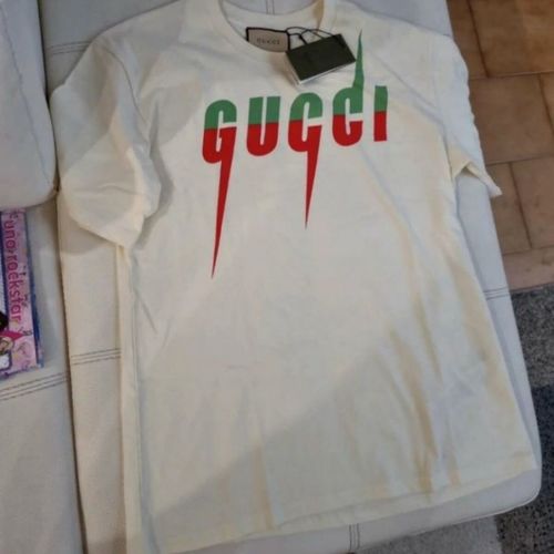 Vêtements Homme T-shirts manches courtes Staged Gucci T shirt Staged Gucci Beige