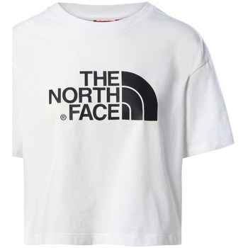 Vêtements Femme T-shirts manches courtes The North Face Cropped Easy Tee Blanc