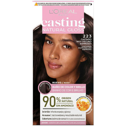 Beauté Colorations L'oréal Casting Natural Gloss 223-castaño Muy Oscuro Espresso 
