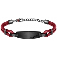 Tapis de bain Homme Bijoux Sector Bracelet  Homme Bandy corde rouge/noir Multicolore