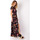 Vêtements Femme Robes Soutiens-Gorge & Brassières longue fluide MARBELLA imprimé fleuri noir Multicolore