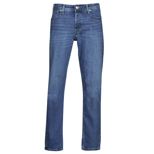 Vêtements Homme Jeans droit Pantalons 5 poches JJIMIKE JJORIIGINAL AM 385 Bleu
