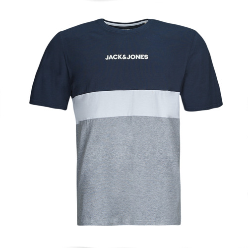Vêtements Homme T-shirts PFN manches courtes Jack & Jones JJEREID BLOCKING TEE SS Multicolore