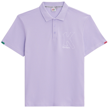 Vêtements T-shirts & Polos Kickers T-shirt In White And Pink Cotton With Corset Print Violet