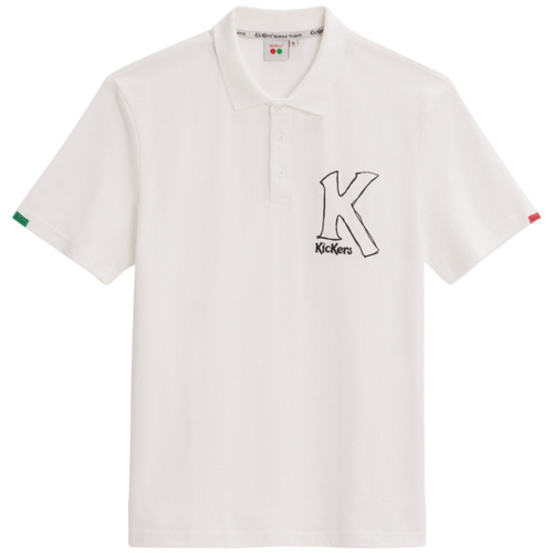 Vêtements T-shirts & Polos Kickers T-shirt In White And Pink Cotton With Corset Print Beige
