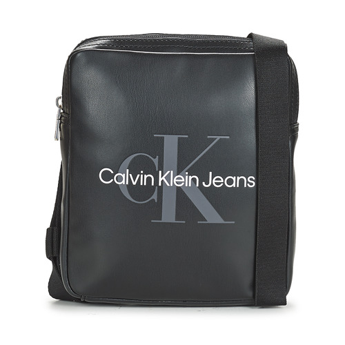 Sacs Homme Pochettes / Sacoches Calvin cinzento Klein Jeans MONOGRAM SOFT REPORTER18 Noir
