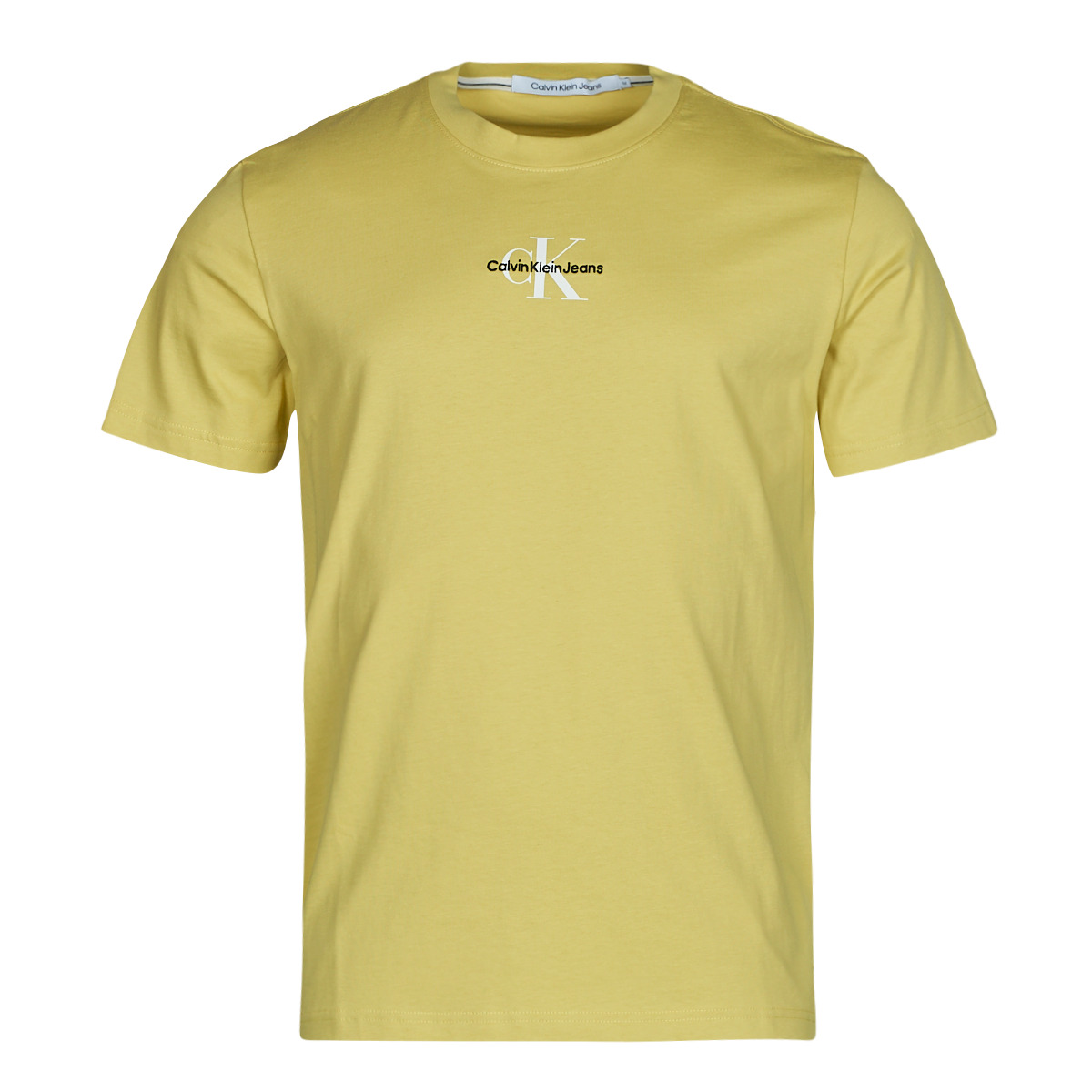 Vêtements Homme T-shirts manches courtes Оригінальні чоловічі труси calvin klein розмір м 6 шт MONOLOGO REGULAR TEE Jaune