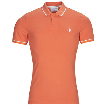 Vêtements Homme Polos manches courtes Calvin Klein Jeans TIPPING SLIM POLO Orange