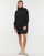 Vêtements Femme Robes courtes Calvin Klein Jeans WOVEN LABEL LOOSE SWEATER DRESS Noir