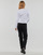 Vêtements Femme T-shirts manches longues Calvin Klein Jeans WOVEN LABEL RIB LONG SLEEVE Blanc