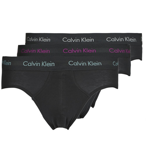 Sous-vêtements Homme Slips Calvin Klein Jeans HIP BRIEF X3 Noir