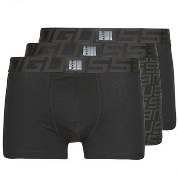 Sous-vêtements Homme Boxers Guess IDOL BOXER TRUNK PACK X3 Noir / Noir / Noir