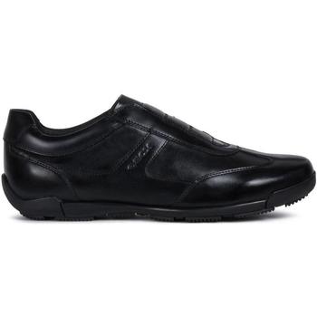 Chaussures Homme Baskets basses Geox Edgware Black Flats Noir
